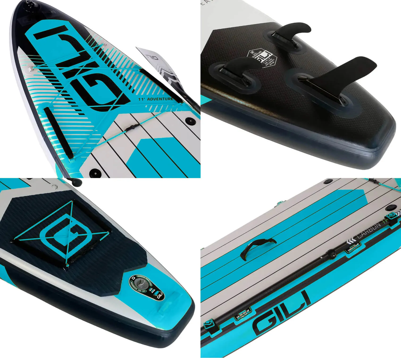 11' / 12'  Adventure Inflatable Stand Up Paddle Board
