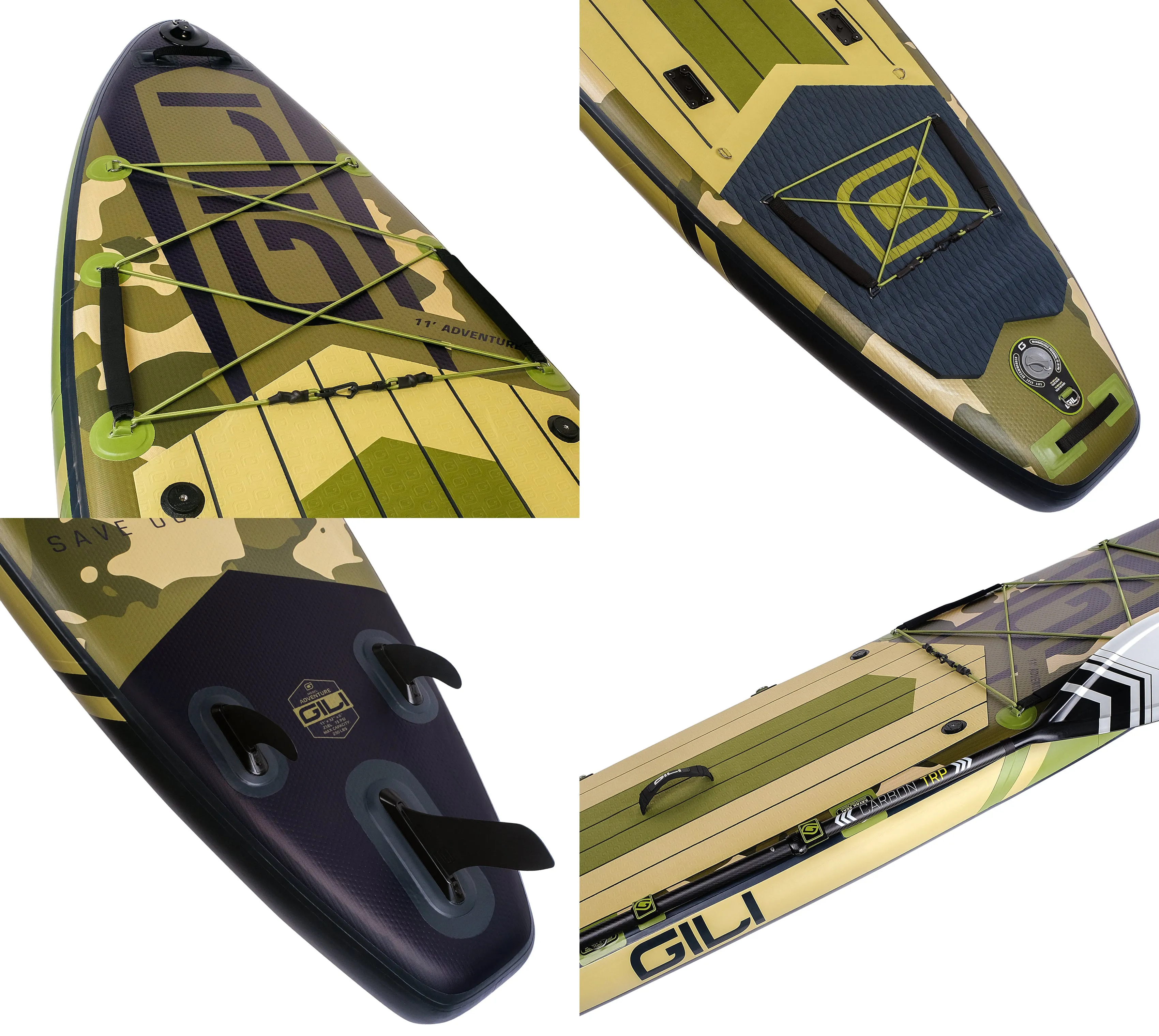 11' / 12'  Adventure Inflatable Stand Up Paddle Board