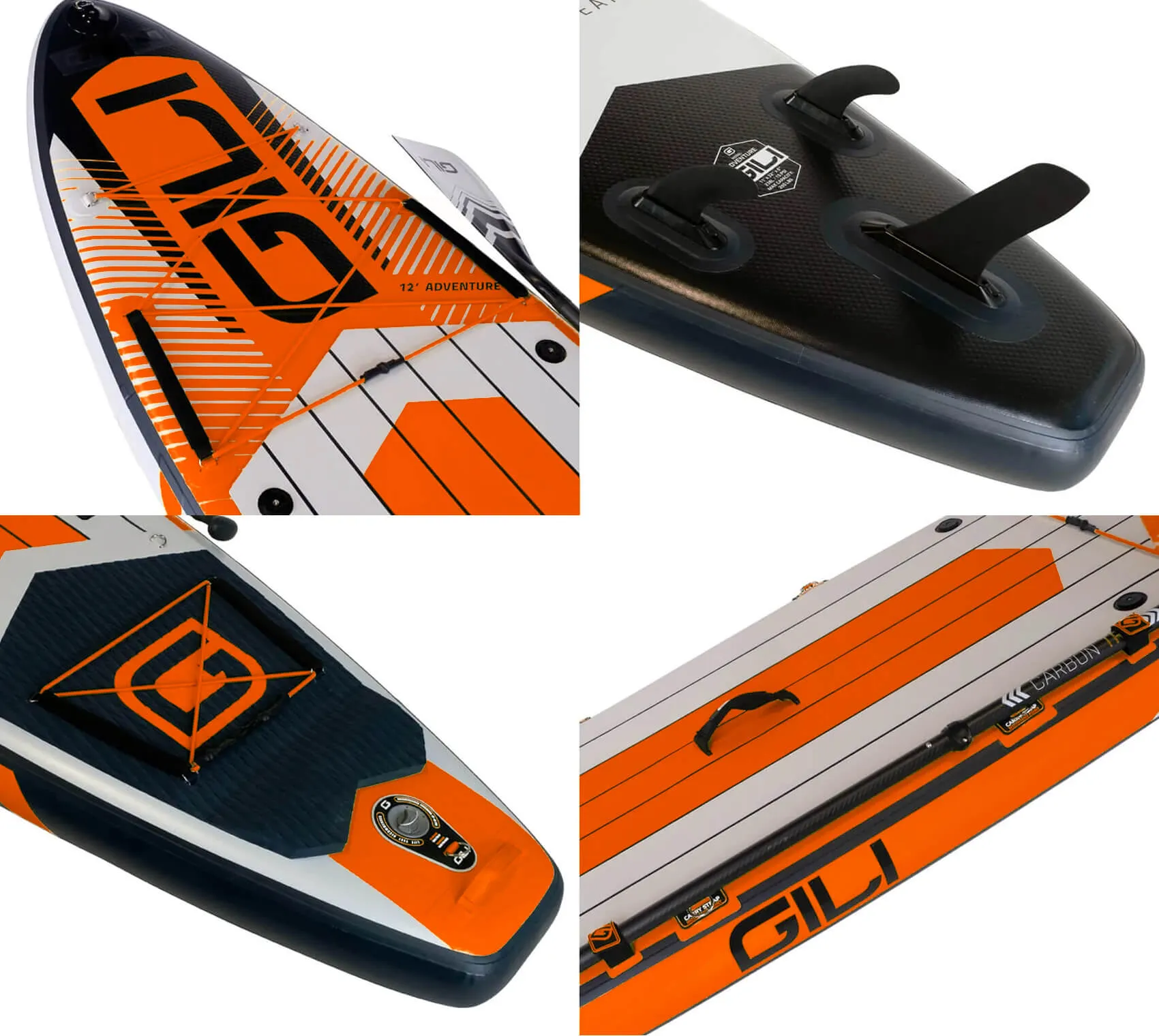 11' / 12'  Adventure Inflatable Stand Up Paddle Board