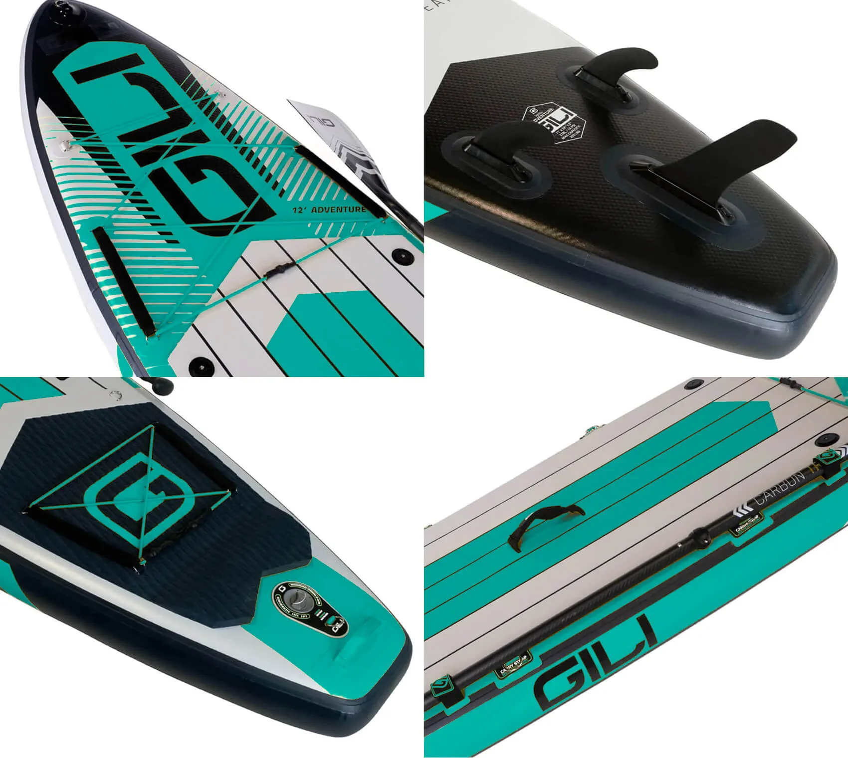 11' / 12'  Adventure Inflatable Stand Up Paddle Board