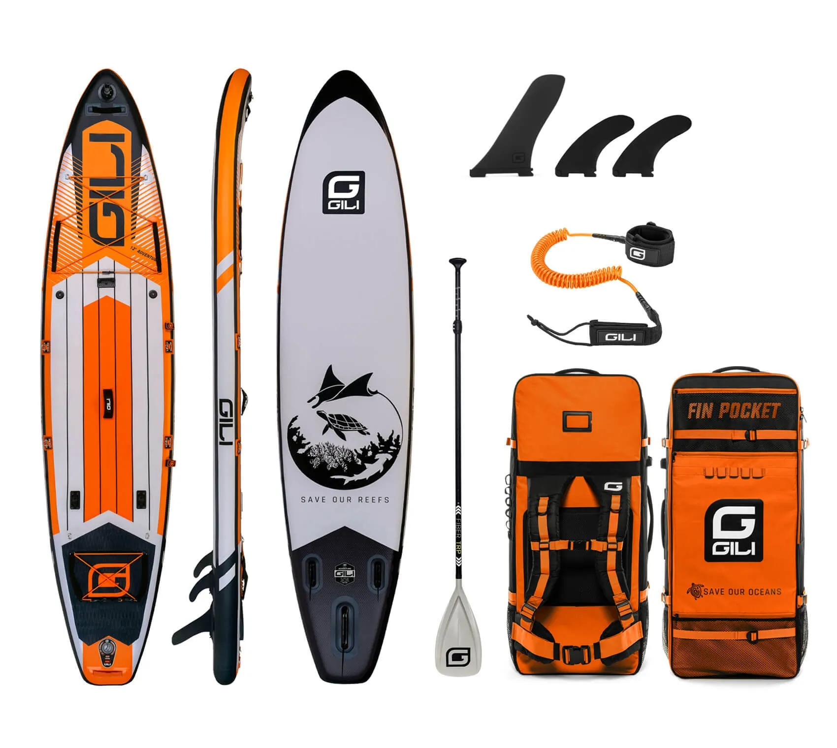 11' / 12'  Adventure Inflatable Stand Up Paddle Board