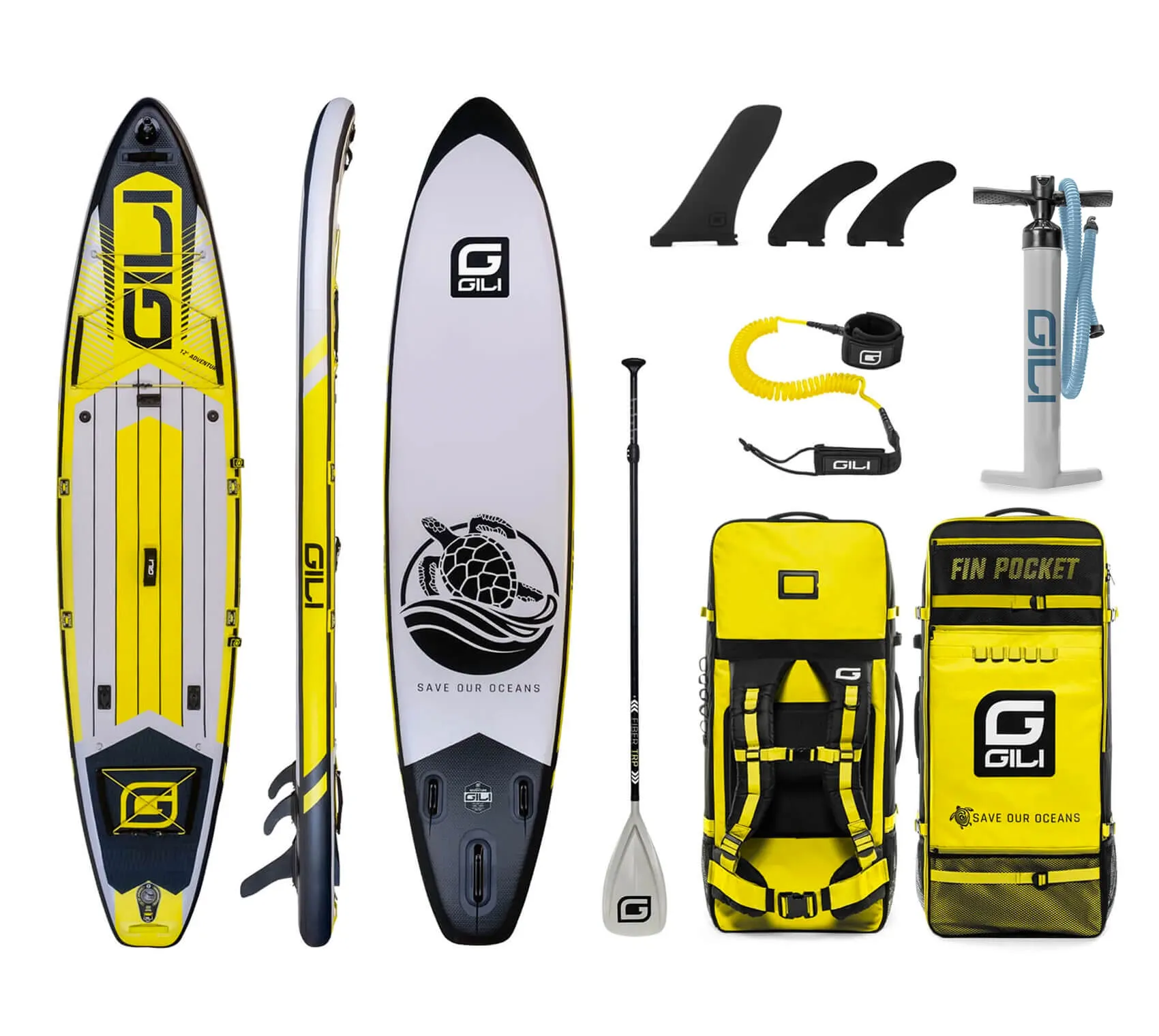 11' / 12'  Adventure Inflatable Stand Up Paddle Board