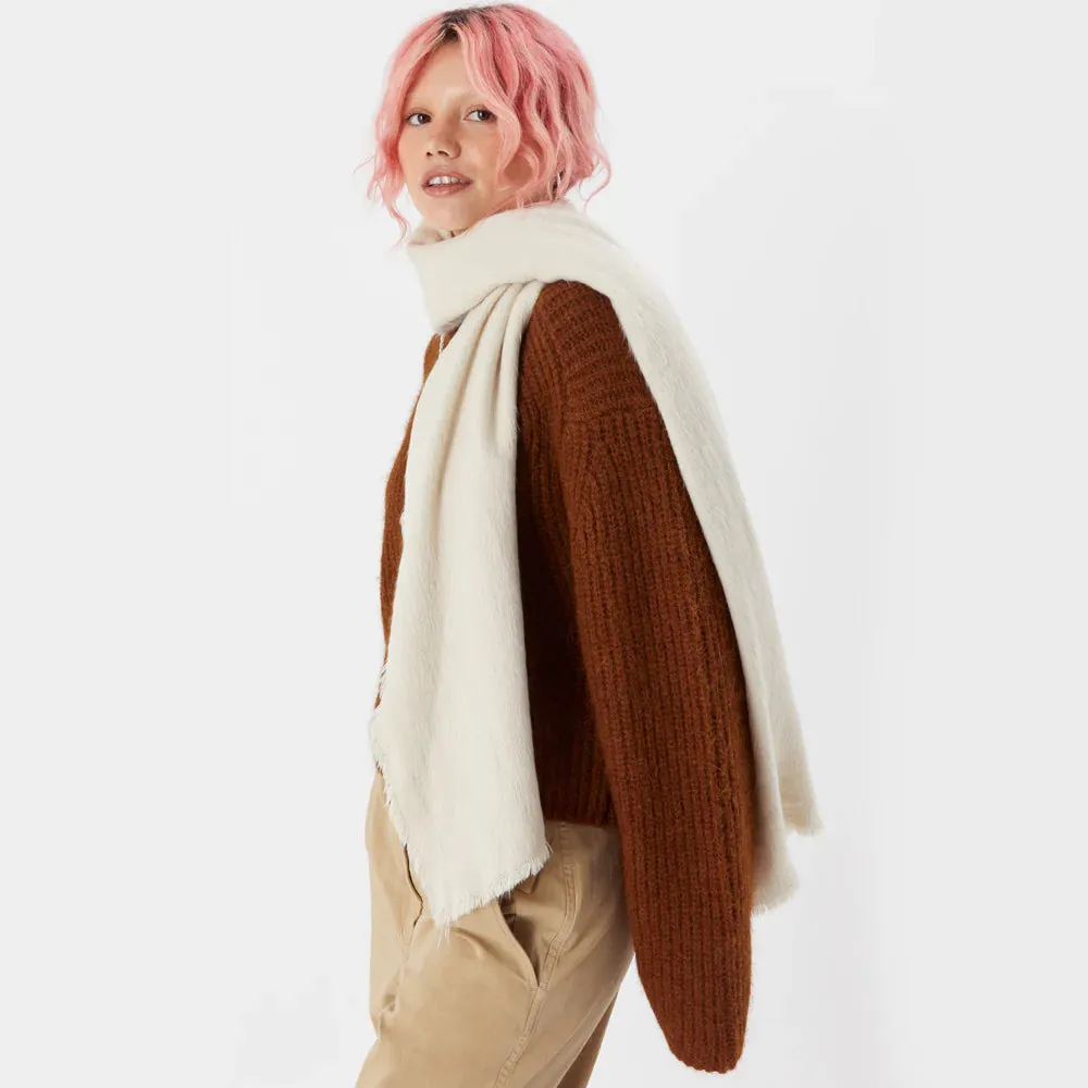 Accessorize London Women's Natural Fifi Fluffy Scarf