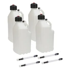 Allstar Performance 5 Gallon Utility Jugl w/ Filler Hose - Clear (Case of 4)