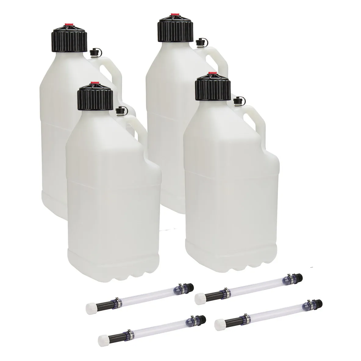 Allstar Performance 5 Gallon Utility Jugl w/ Filler Hose - Clear (Case of 4)
