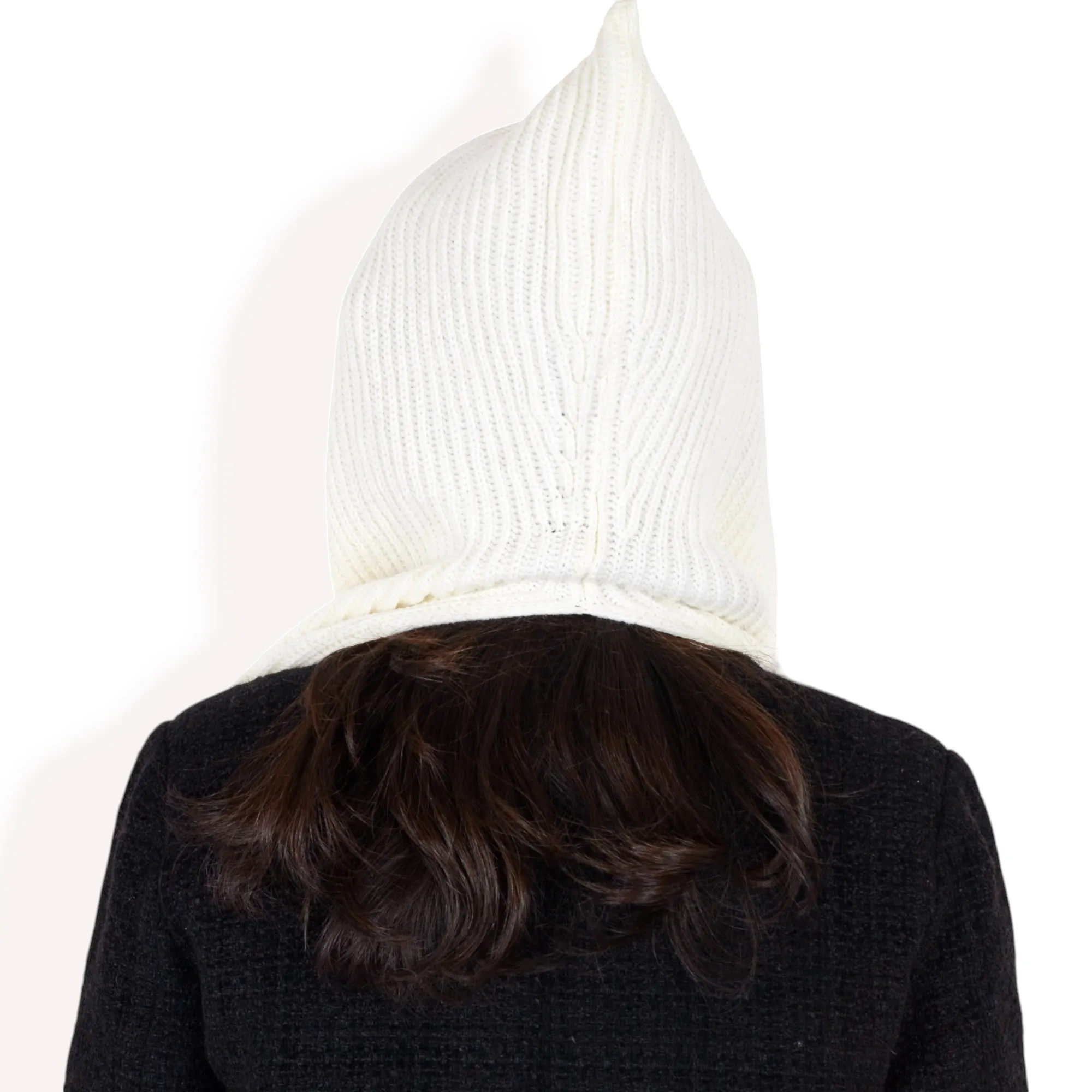 Anna-Kaci Women's Knitted Hooded Scarf with Versatile Design and Warm Ribbed Texture for Stylish Comfort and Winter Protection