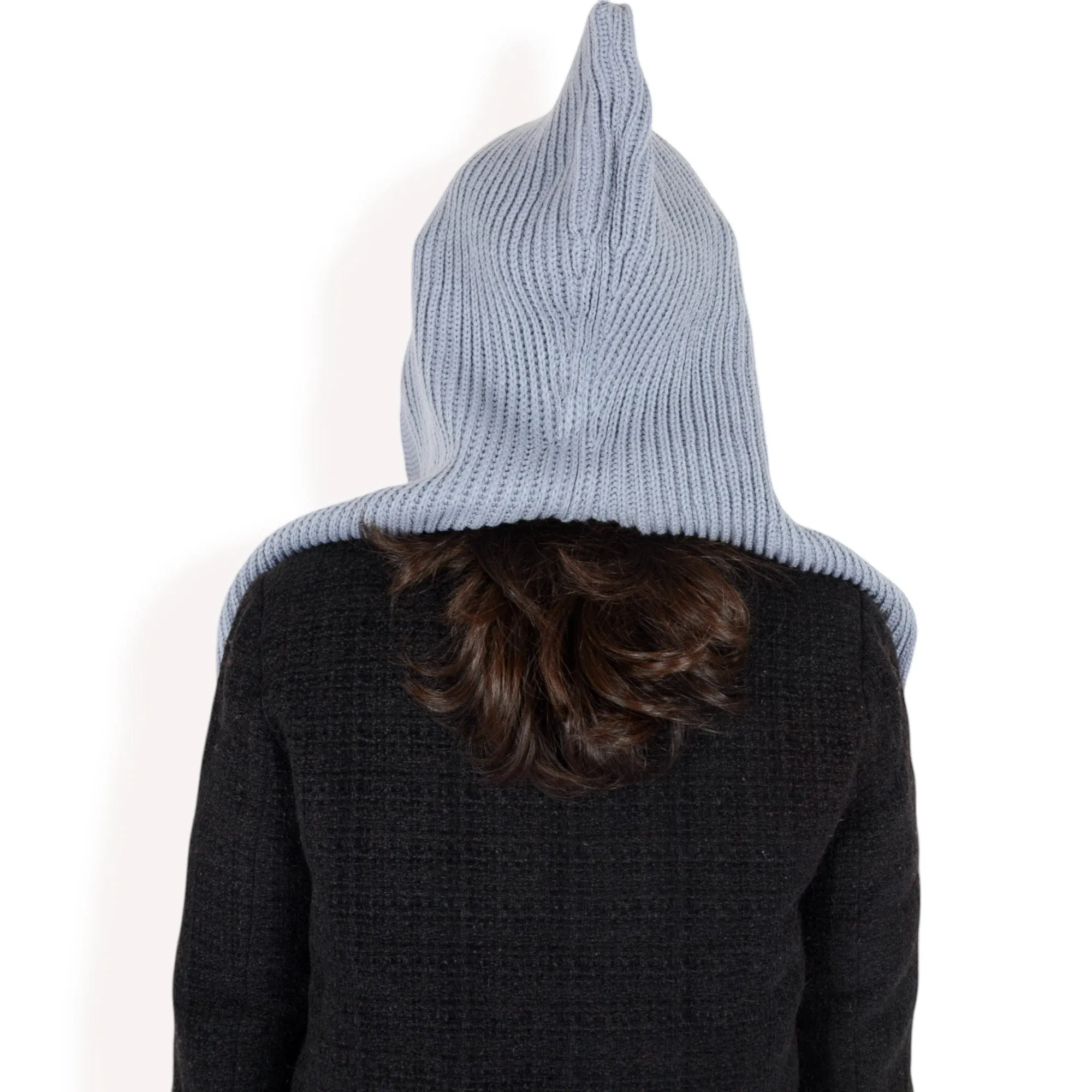 Anna-Kaci Women's Knitted Hooded Scarf with Versatile Design and Warm Ribbed Texture for Stylish Comfort and Winter Protection