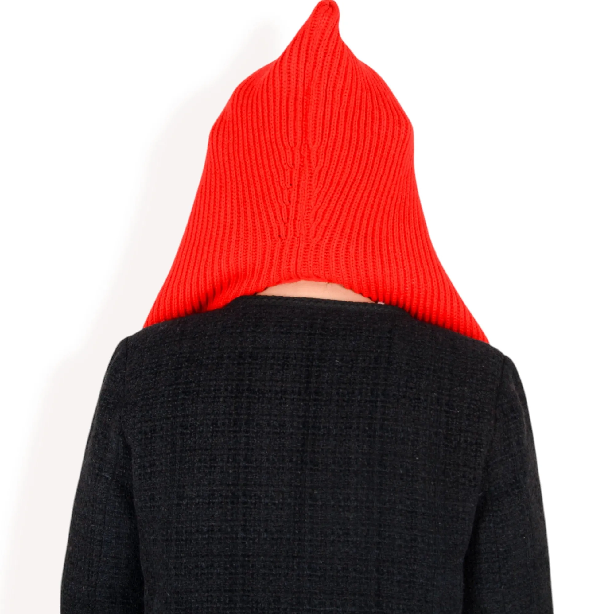 Anna-Kaci Women's Knitted Hooded Scarf with Versatile Design and Warm Ribbed Texture for Stylish Comfort and Winter Protection