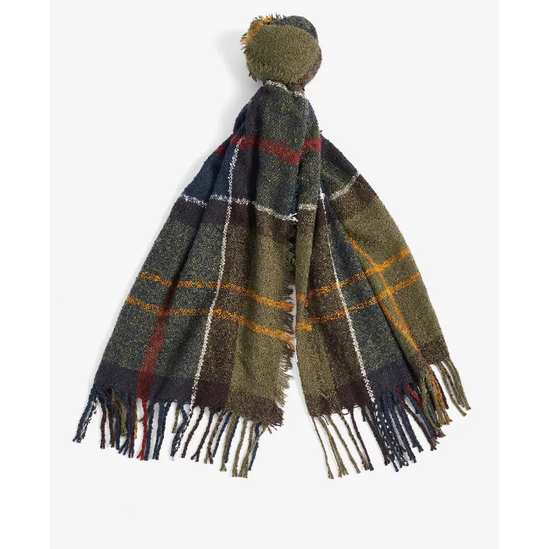 Barbour Ladies Tartan Boucle Scarf - Classic Tartan