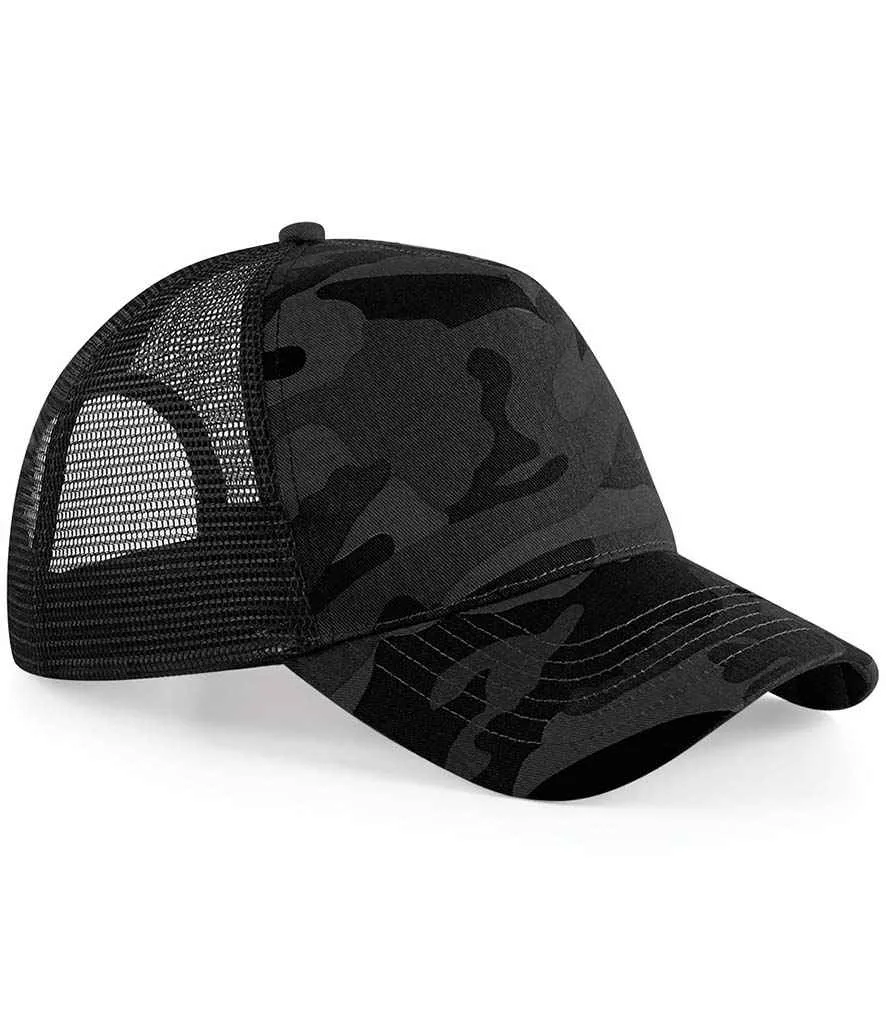Beechfield Camo Snapback Trucker Cap | Multicolor
