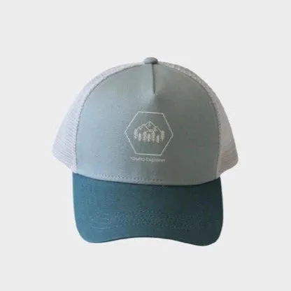 Blue Explorer Trucker Hat