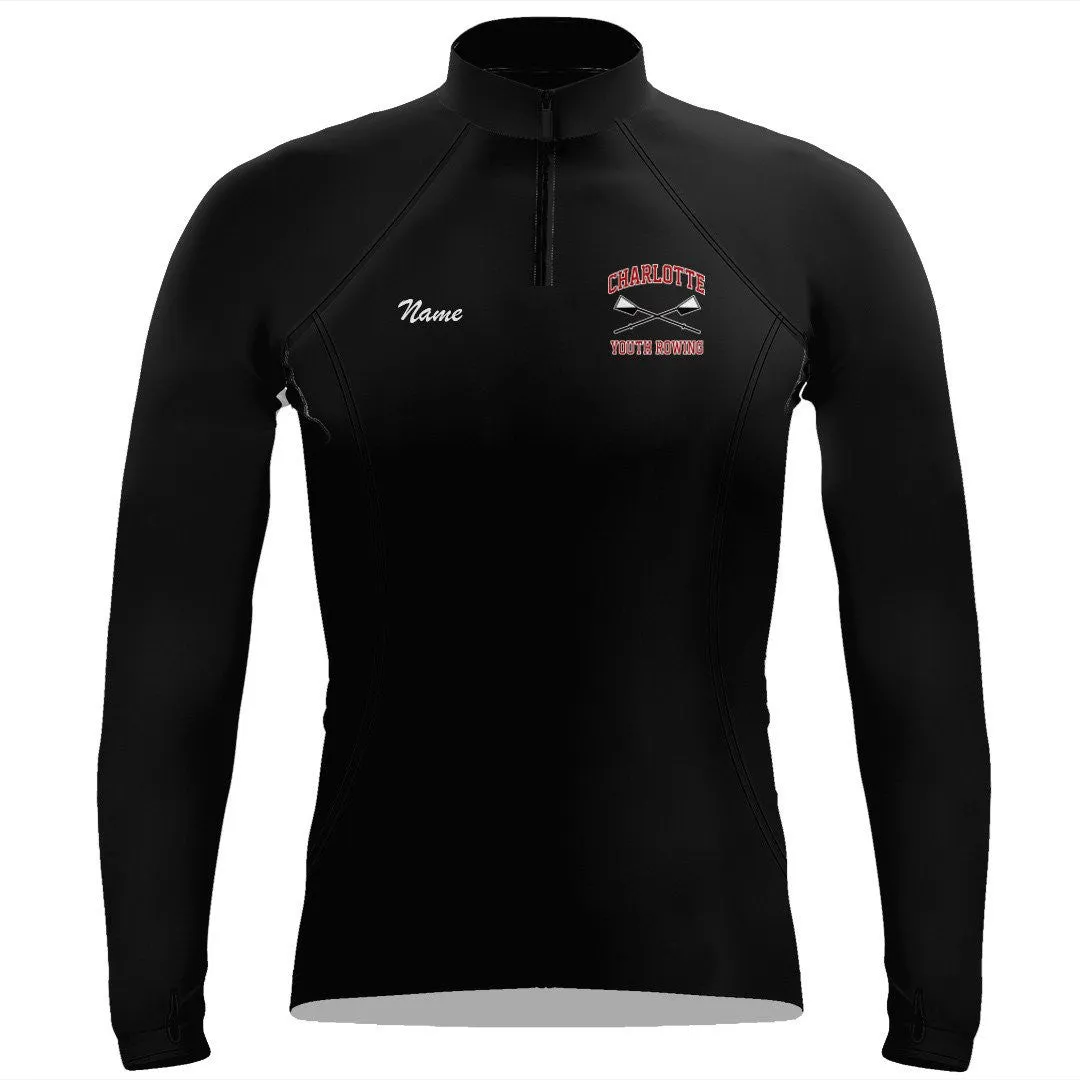 Charlotte Youth Rowing Club Ladies Performance Thumbhole Pullover