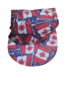 Dog Visor Hat - Canadian Flag