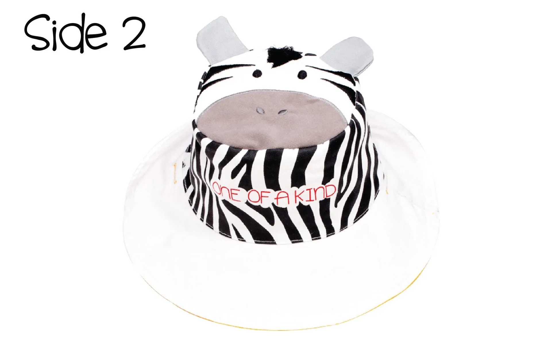 FlapJackKids Kids UPF50  Sun Hat - Giraffe/Zebra