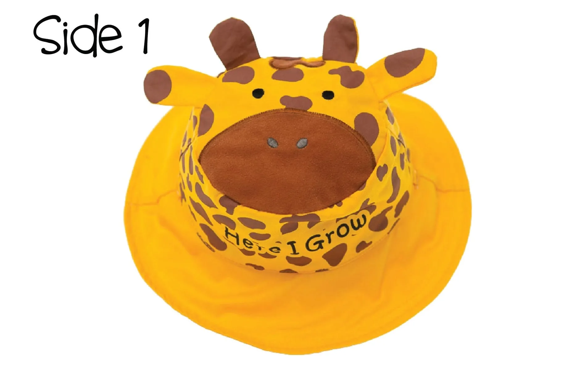 FlapJackKids Kids UPF50  Sun Hat - Giraffe/Zebra
