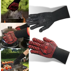 Heat resistant BBQ gloves (1 pair)