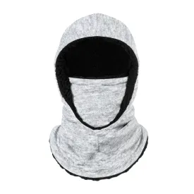 Heather Grey Hooded Gaiter Scarf