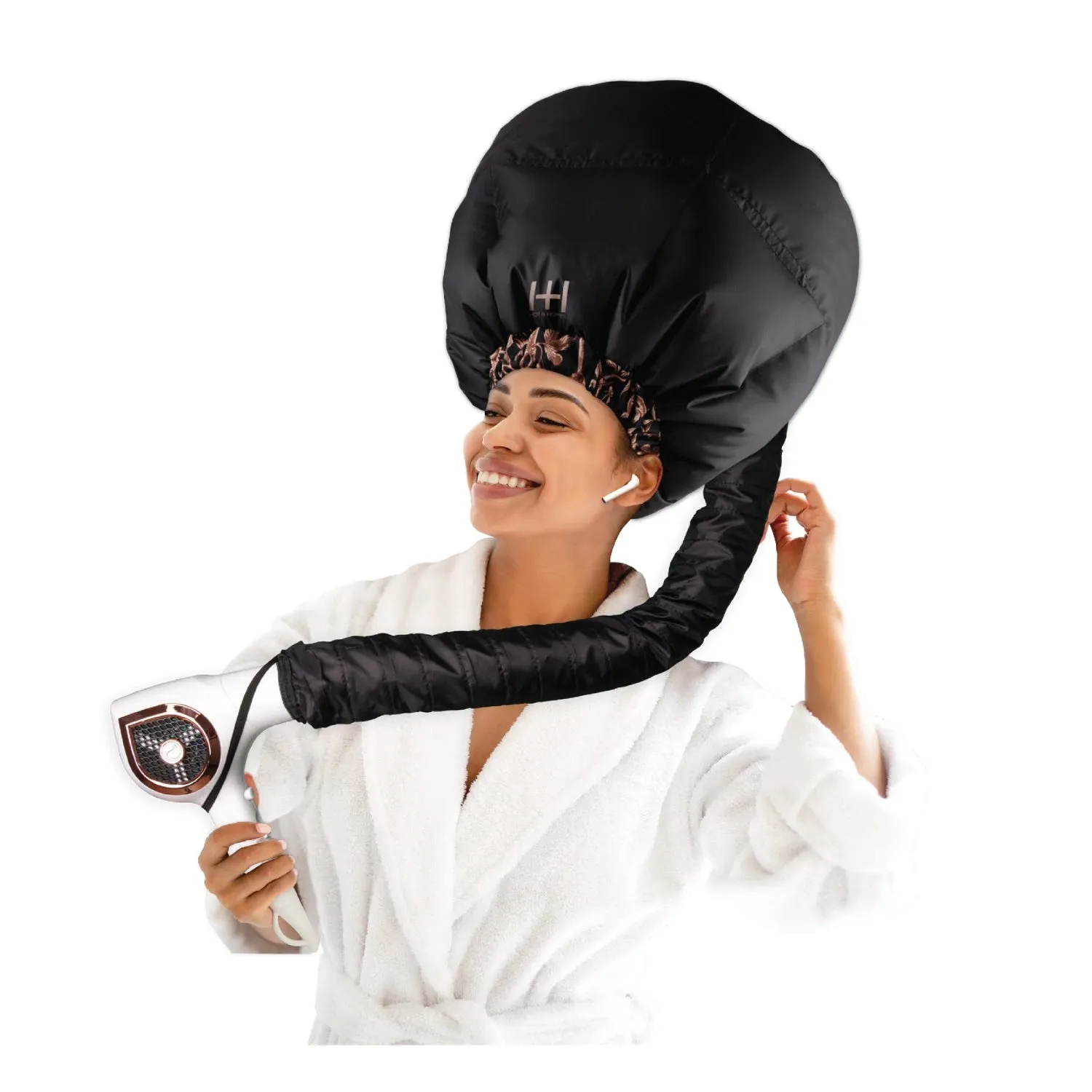 Hot & Hotter Super Jumbo Heat Cap Dryer Attachment Black