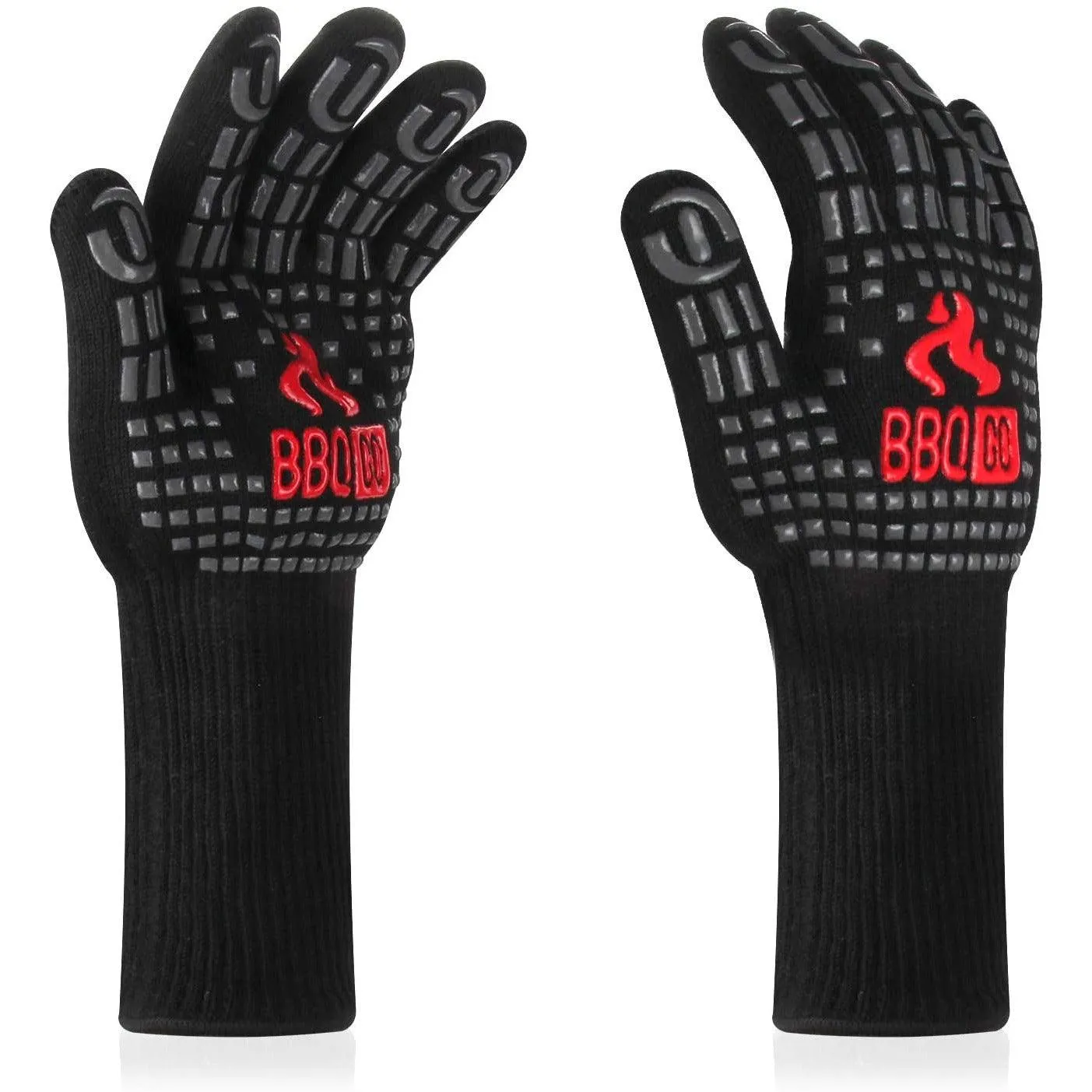 INKBIRD BBQ Grill Gloves 1472℉ Extreme Heat Resistant Grilling Gloves Non-Slip Silicone Insulated Grill Mitts