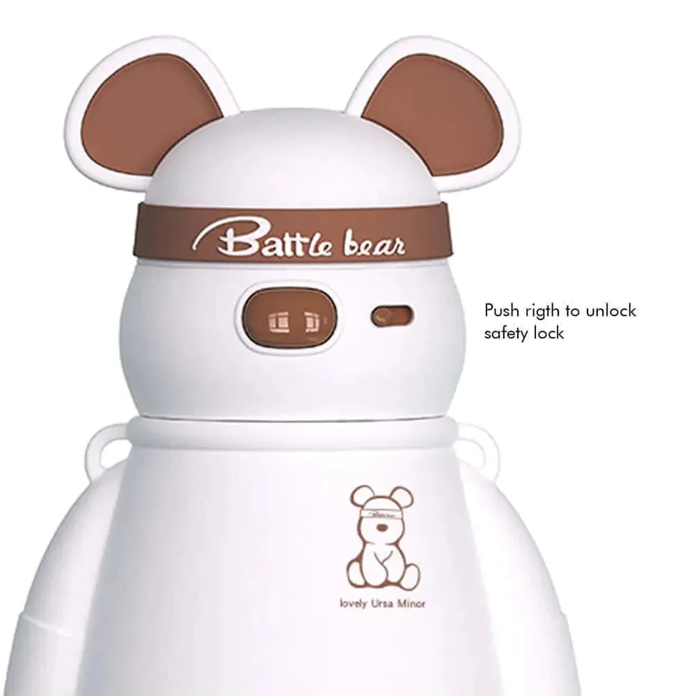 Kelly Jo Bear water bottle (1100 ml) | (White/Brown)