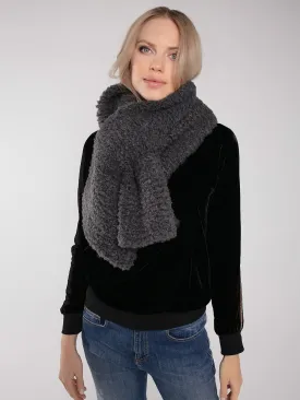 LEXINGTON SLOT THROUGH FAUX FUR SCARF-MOLE