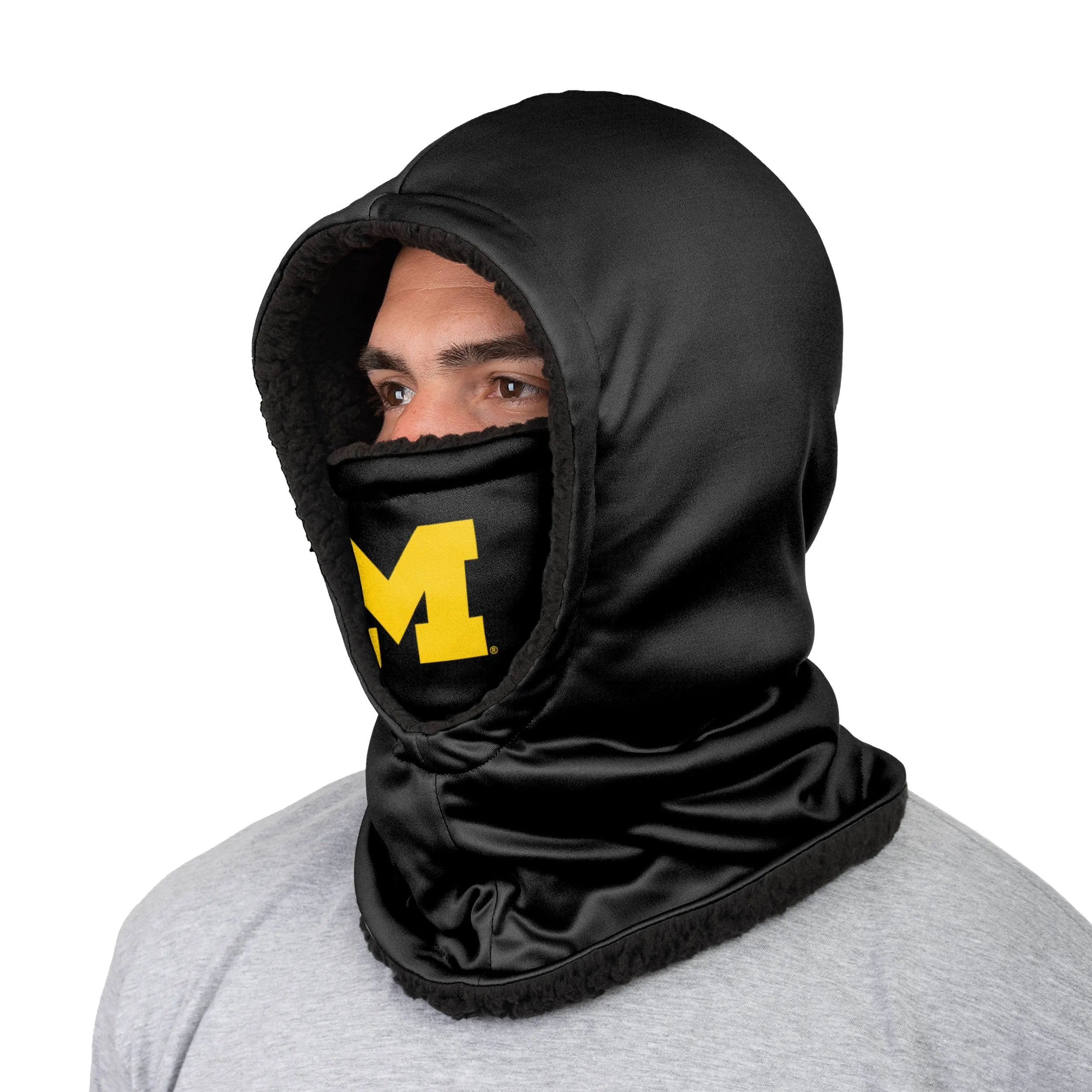 Michigan Wolverines NCAA Black Hooded Gaiter