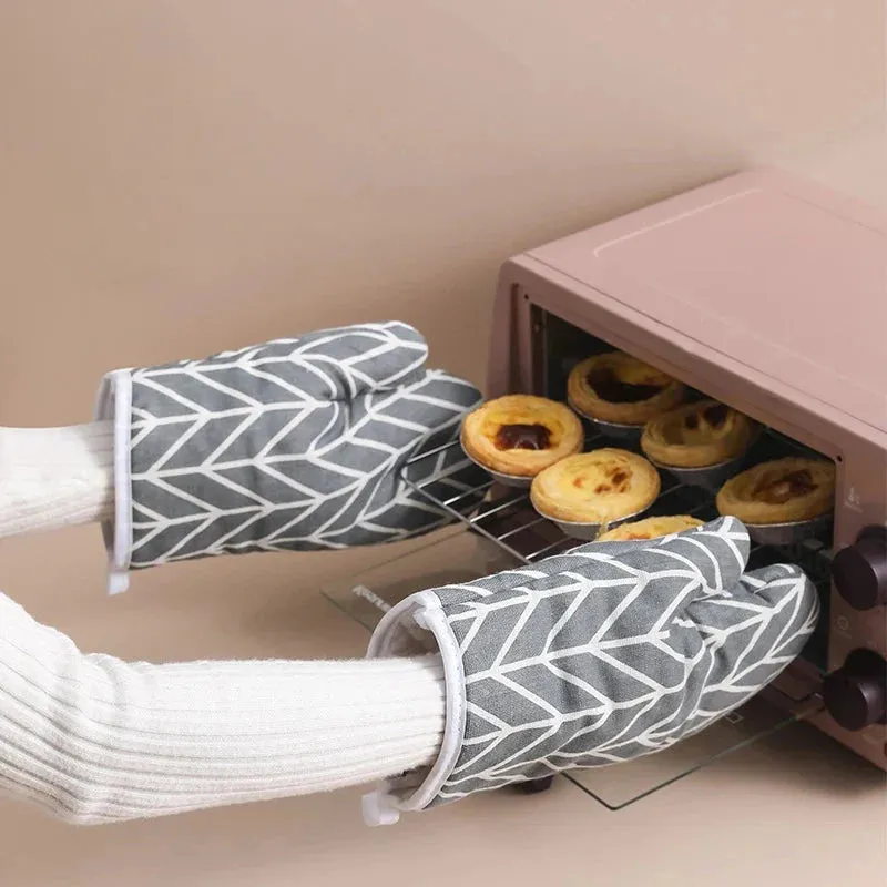 Microwave oven gloves High quality Cotton linen material gloves