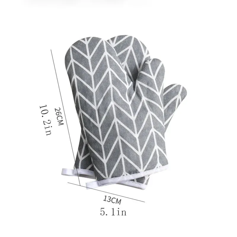 Microwave oven gloves High quality Cotton linen material gloves