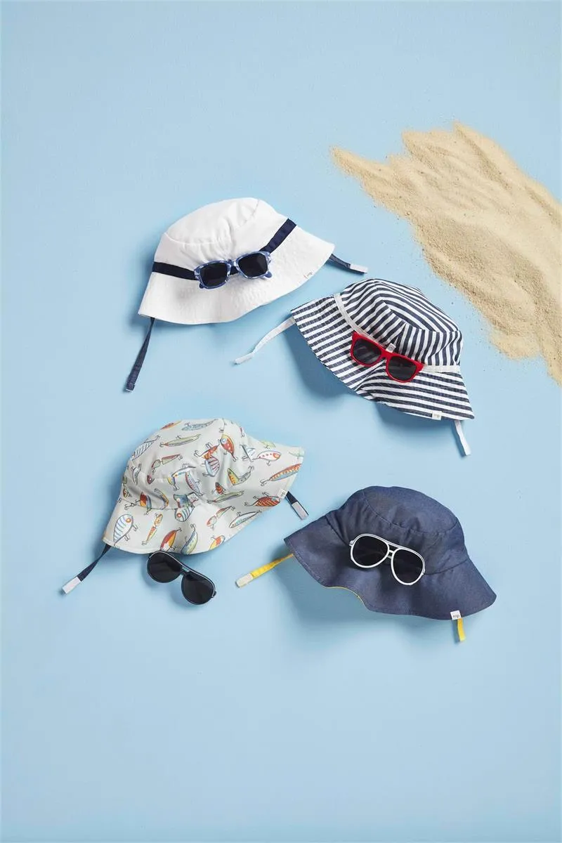 Mud Pie Fishing Hat & Sunglasses Set