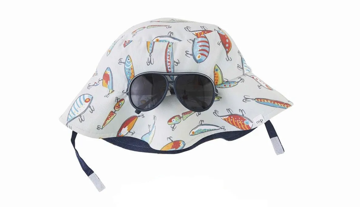 Mud Pie Fishing Hat & Sunglasses Set