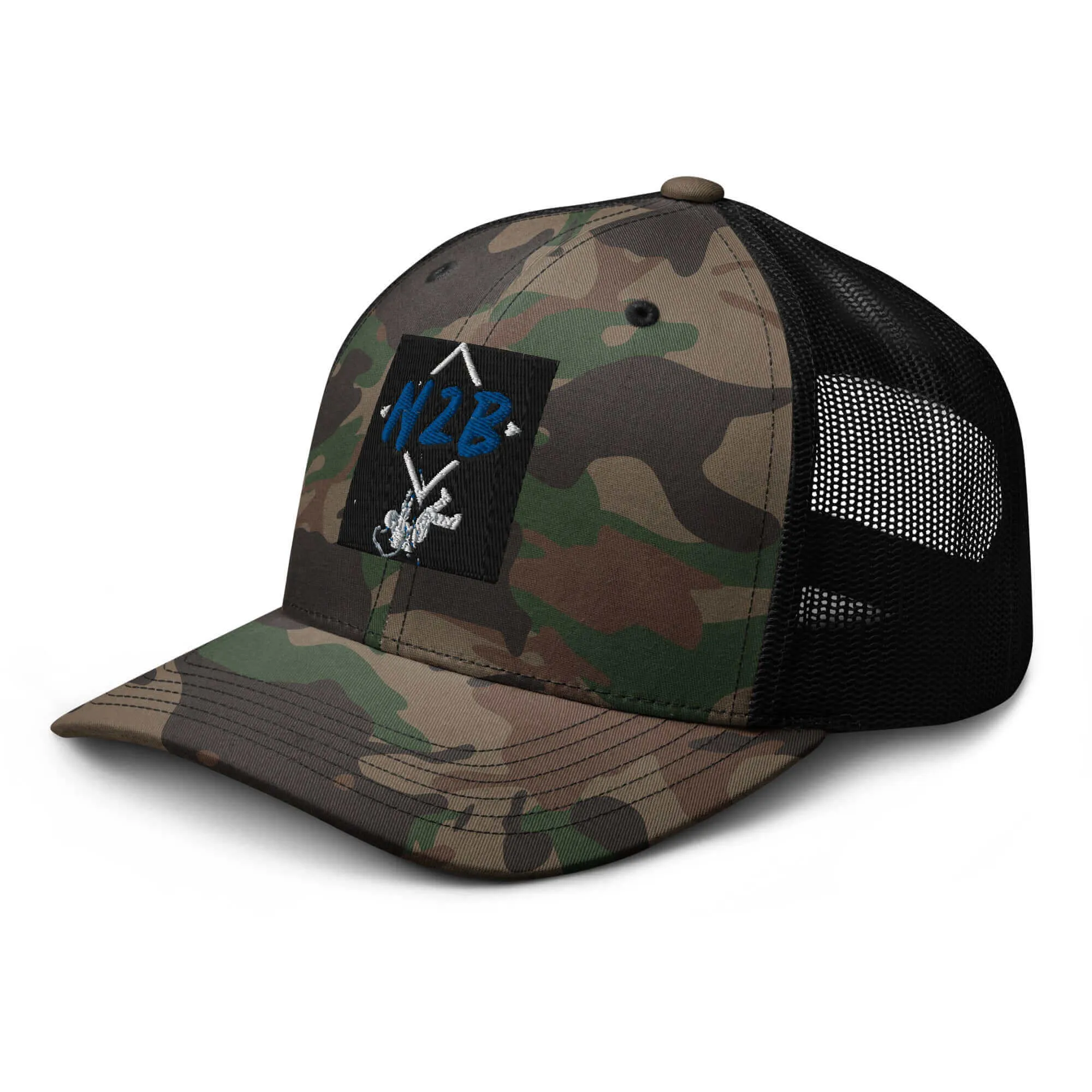 Nowhere2be N2B Spaceman Camouflage trucker hat