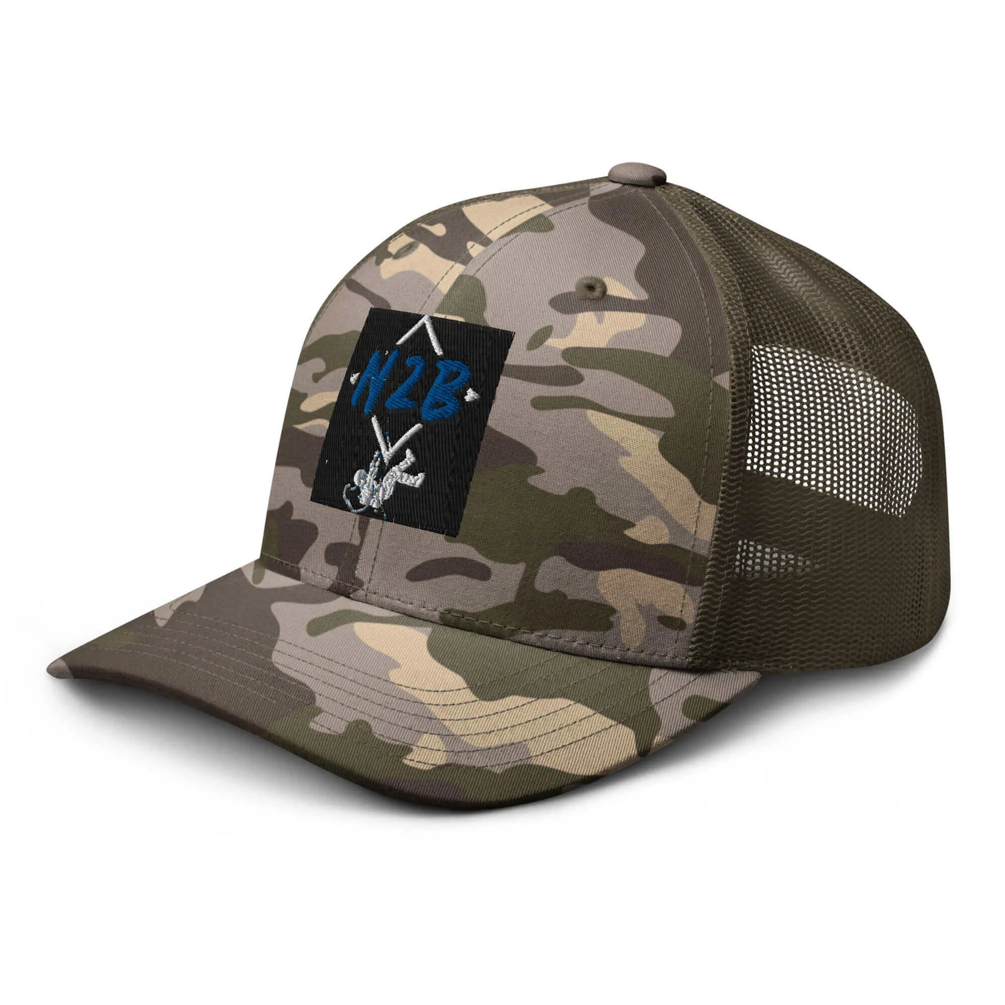 Nowhere2be N2B Spaceman Camouflage trucker hat