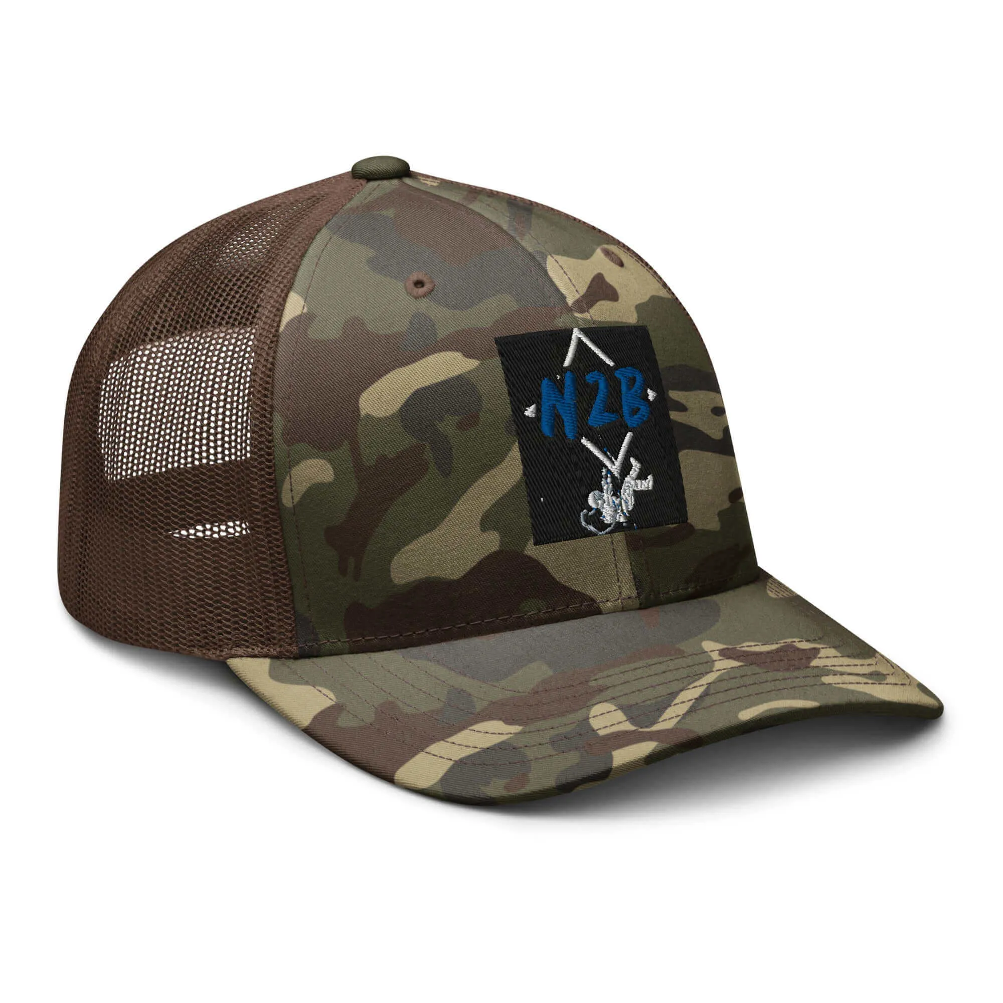 Nowhere2be N2B Spaceman Camouflage trucker hat