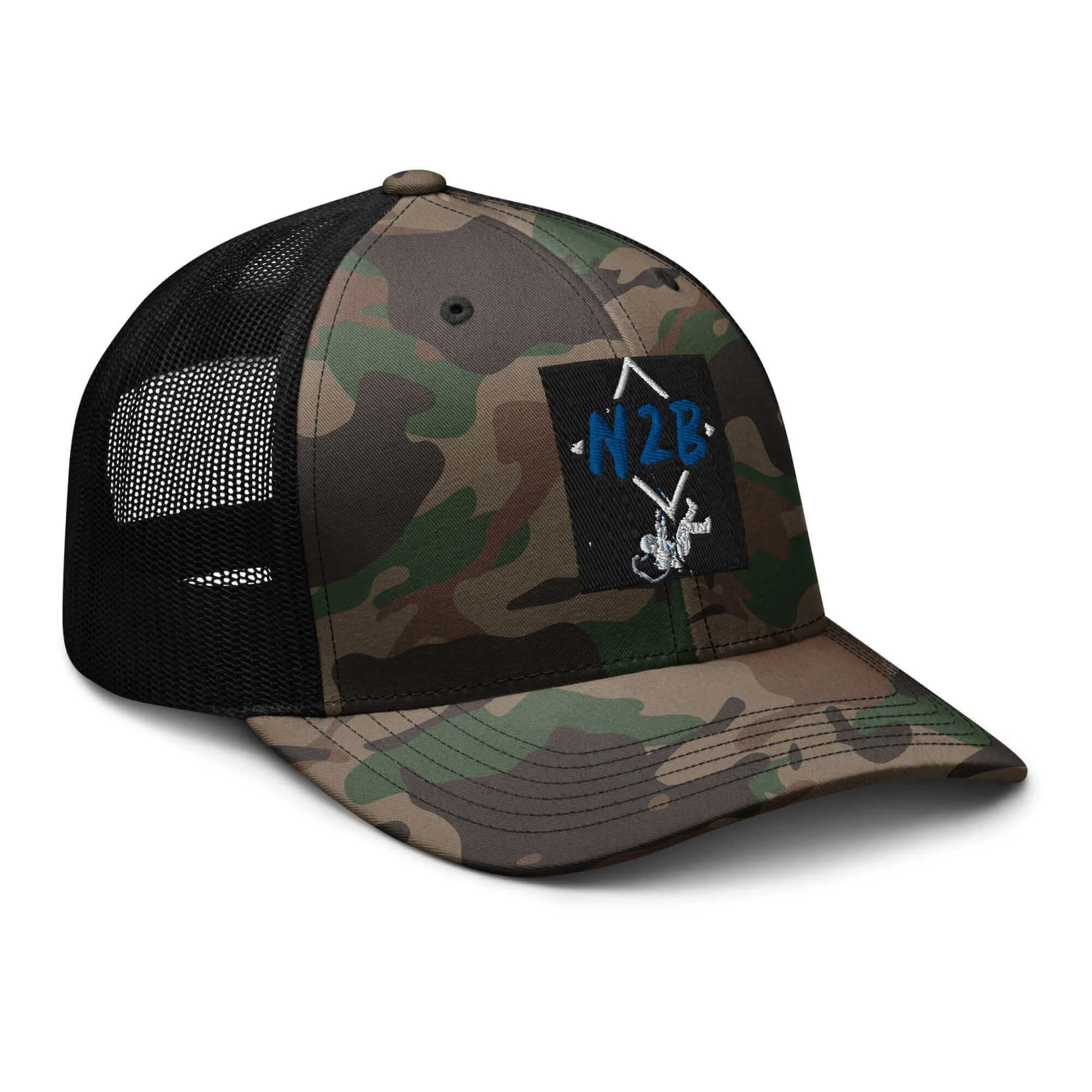 Nowhere2be N2B Spaceman Camouflage trucker hat