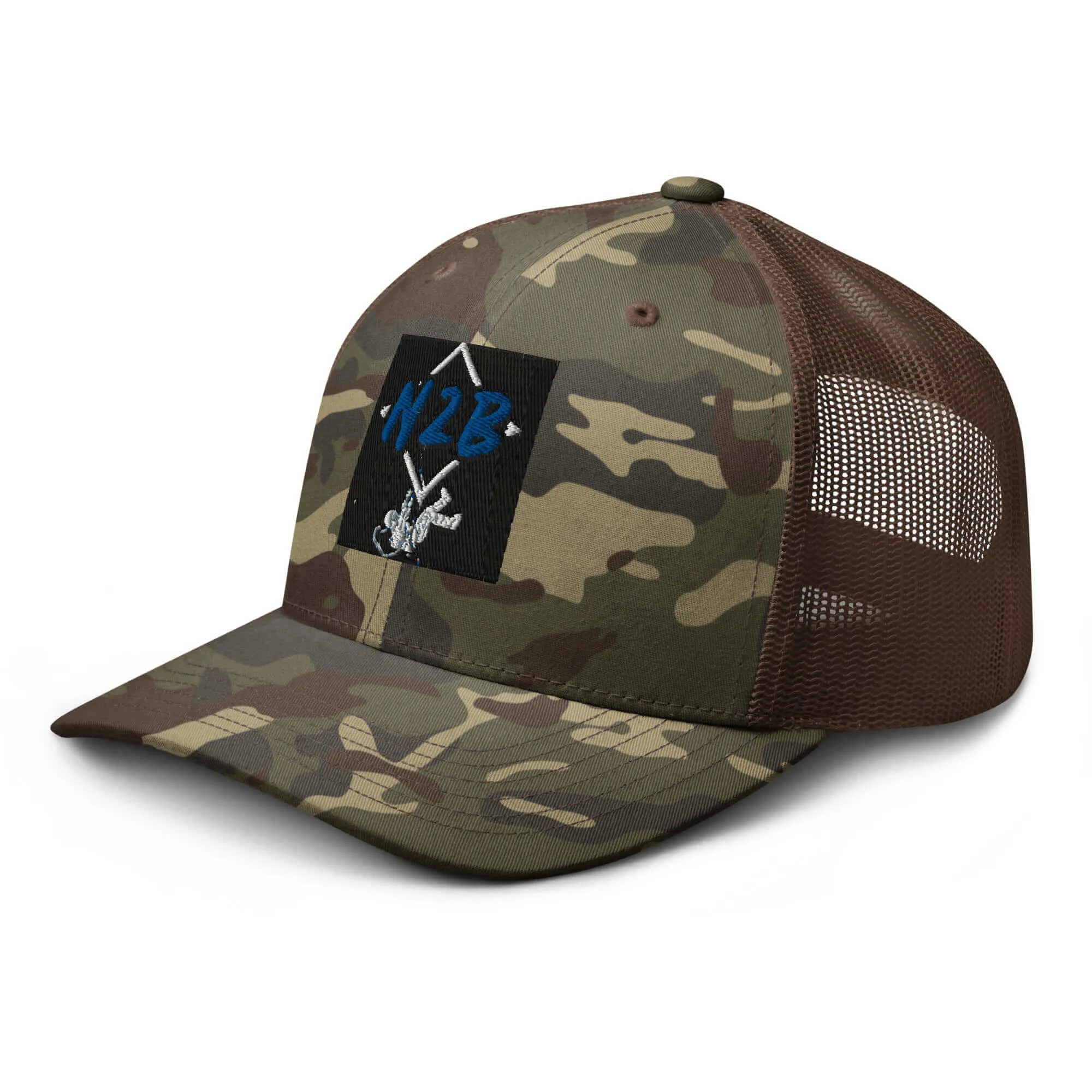 Nowhere2be N2B Spaceman Camouflage trucker hat