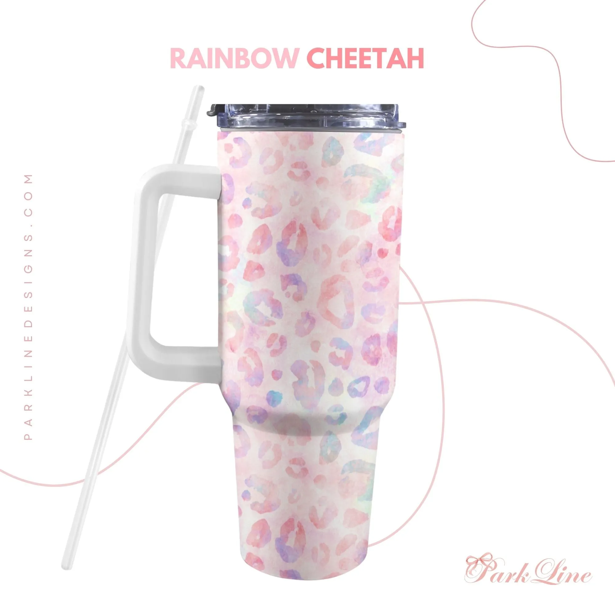 Pink Hydrangea 40oz Tumbler | Classic Floral Seamless Design | Insulated Travel Cup | Perfect Gift for Her | Reusable & Stylish Drinkware