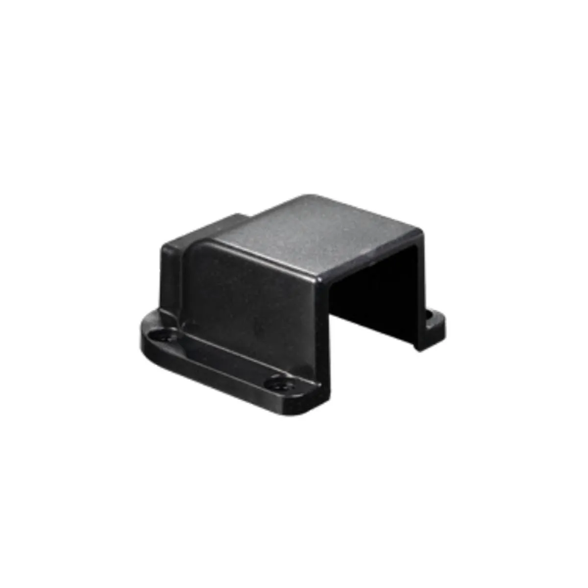 Plastic End Cap with Feed for H3 RGBW Aluminum Mounting Channel, Black