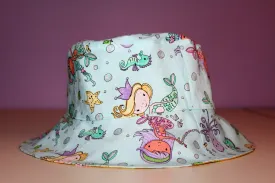 Reversible Sun Hat - Mermaid 3-5yrs