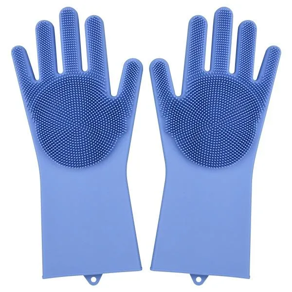 Rubber Scrubber Dish washing and Cleaning Gloves Silicone
