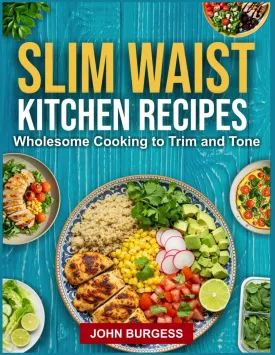 SLIM WAIST KITCHEN RECIPES: Wholesome Cooking to Trim and Tone Paperback  Large Print, March 25, 2025