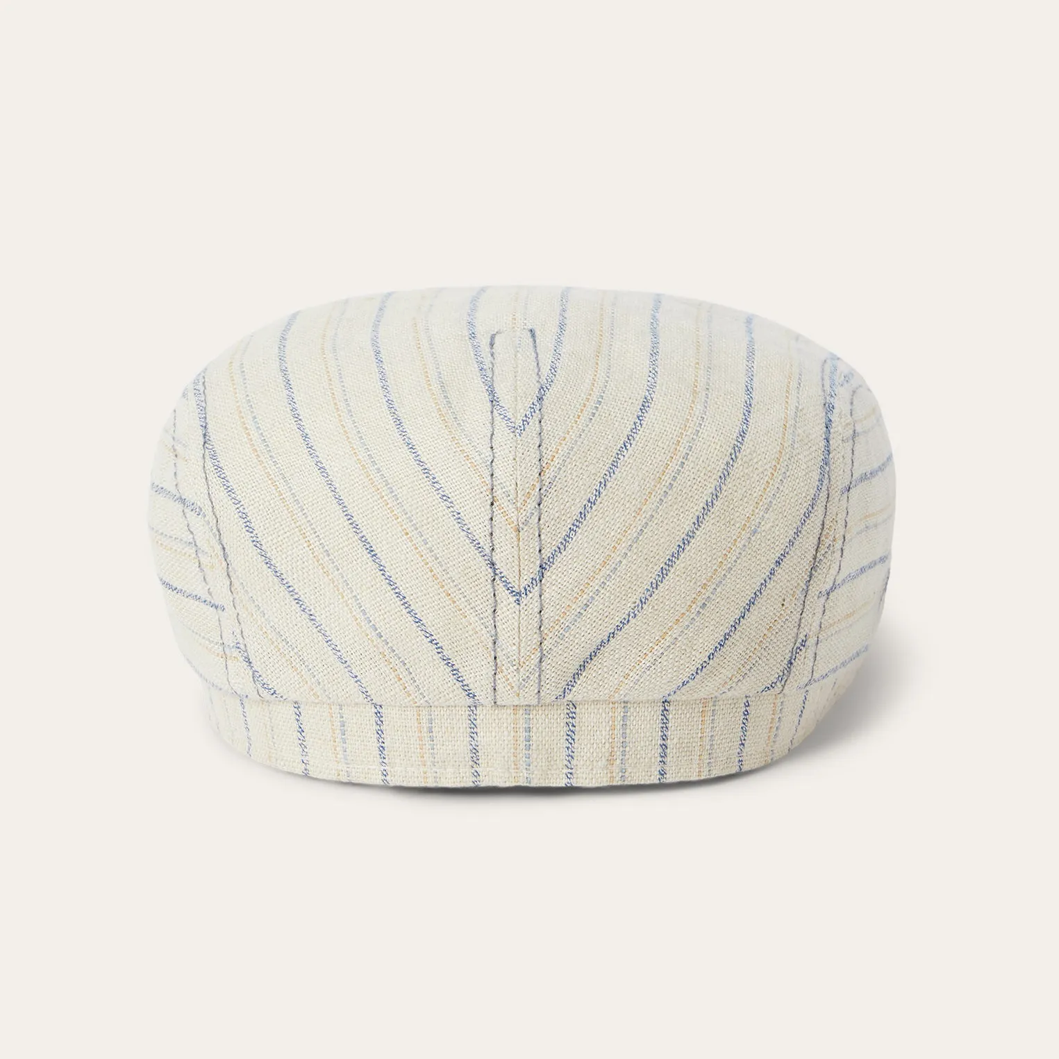 Striped Linen Driver Cap
