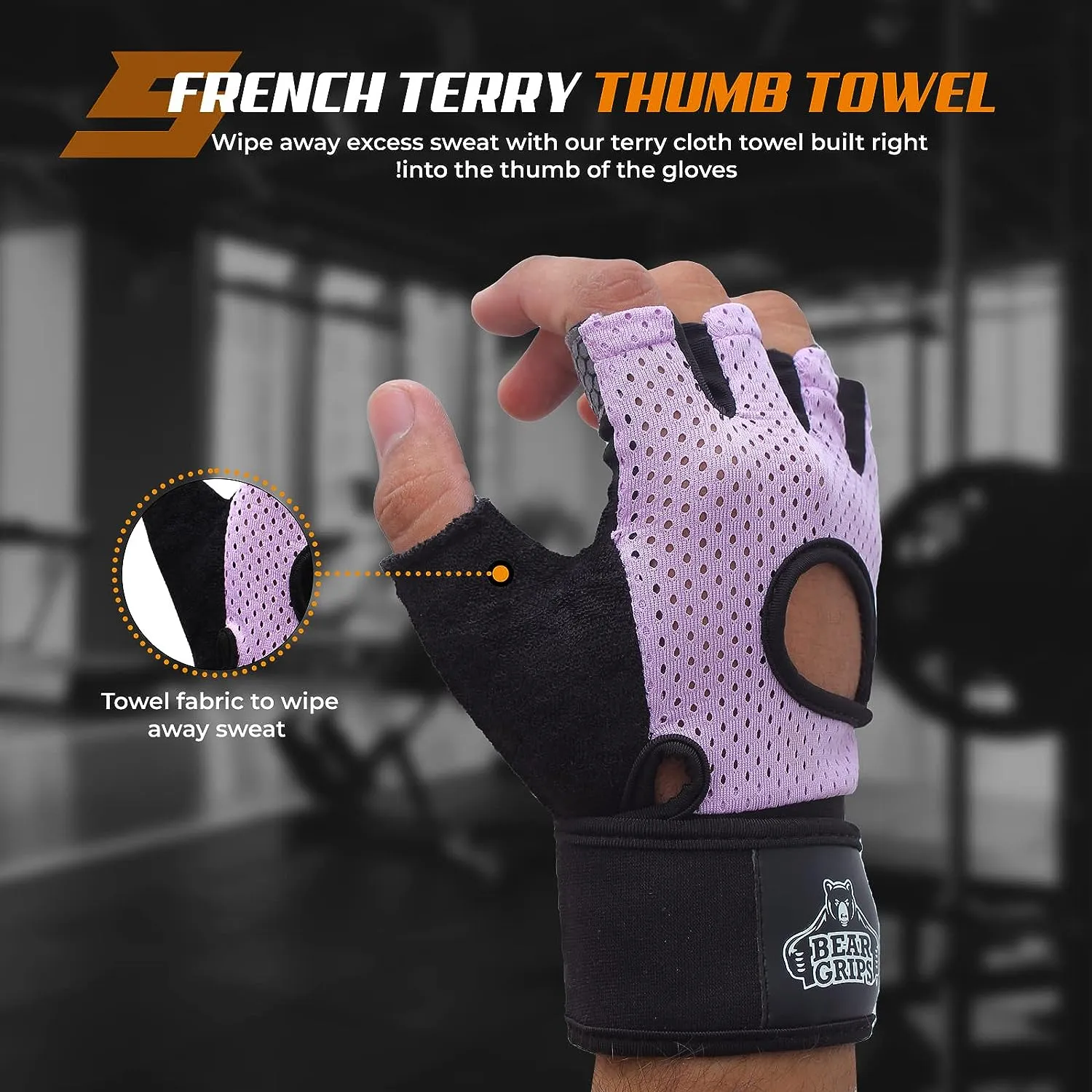 Workout Gloves for Exercise, Increased Grip, Protection