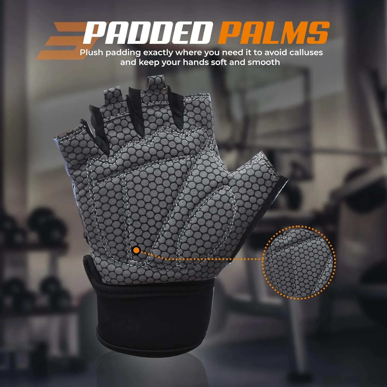 Workout Gloves for Exercise, Increased Grip, Protection