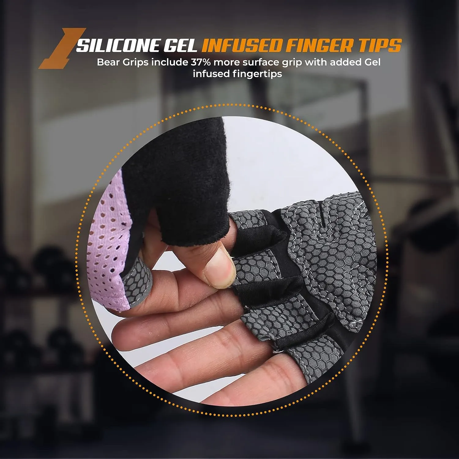 Workout Gloves for Exercise, Increased Grip, Protection