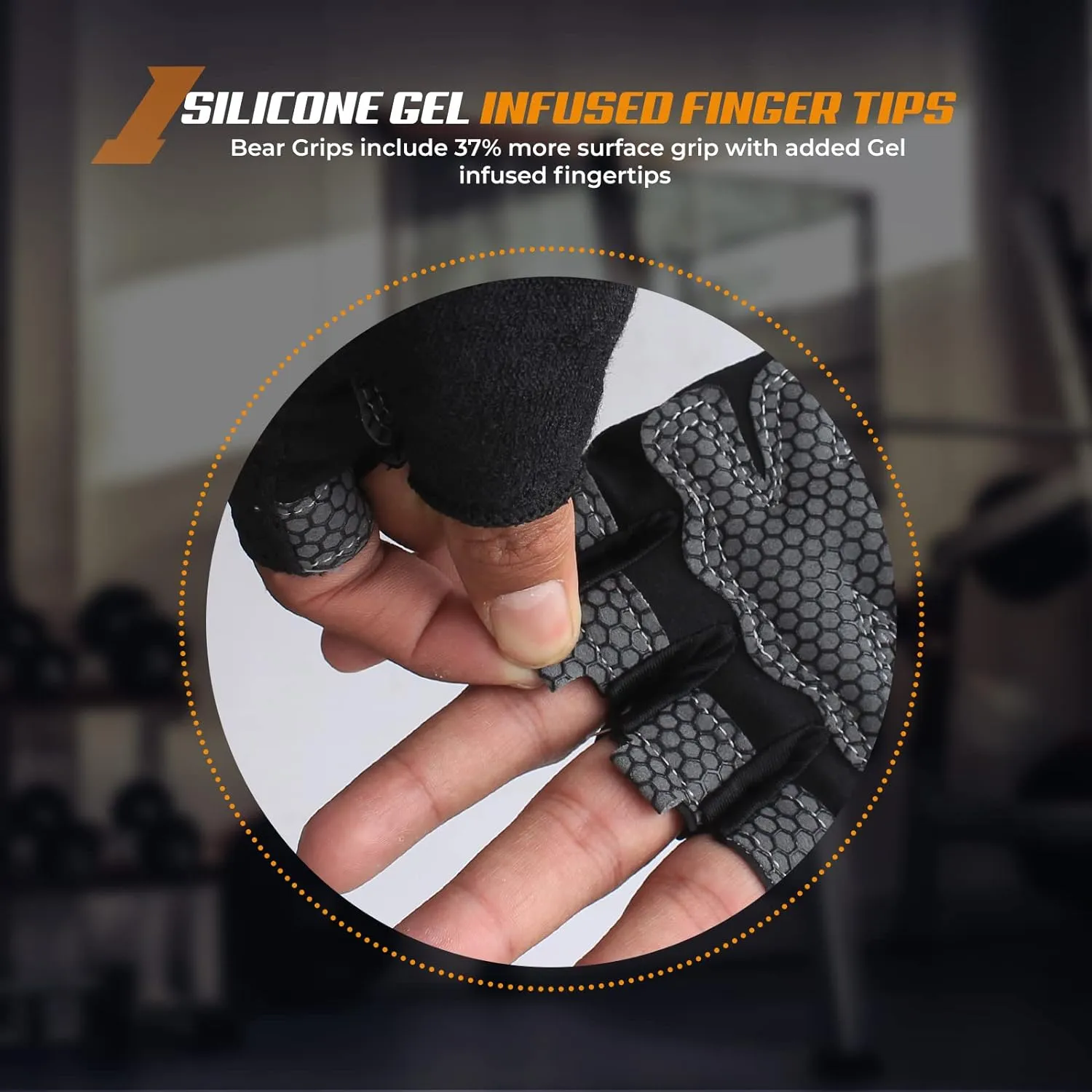 Workout Gloves for Exercise, Increased Grip, Protection